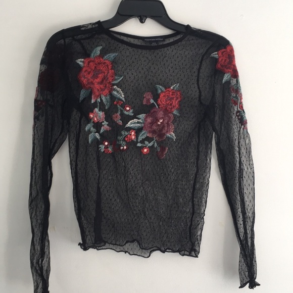 Sheer Black top - Picture 1 of 2